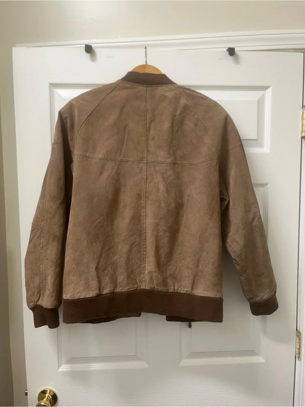 Route 66 Men's Brown Suede Bomber Jacket
